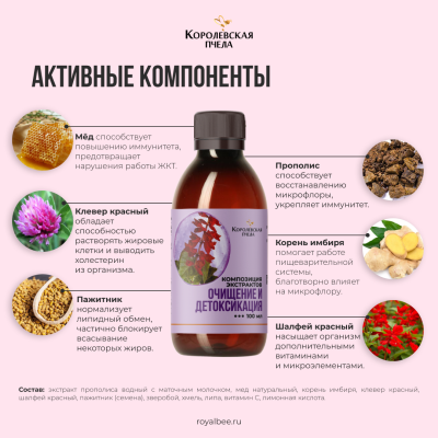 КОМПОЗИЦИЯ ЭКСТРАКТОВ "ОЧИЩЕНИЕ И ДЕТОКСИКАЦИЯ", 100 мл